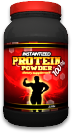 Container of protein powder