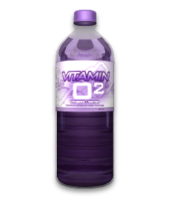 Bottle of vitamin-fortified water